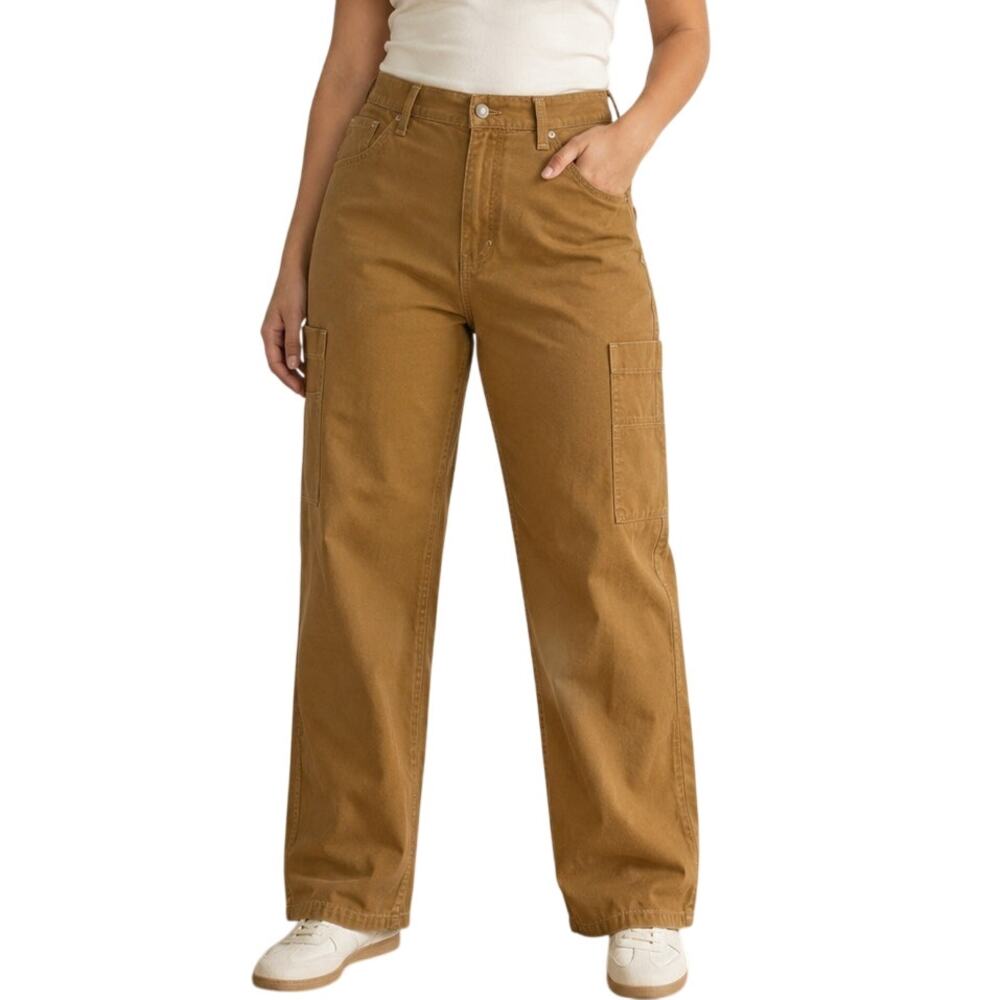 Denizen Levi's 90s Loose Straight Jeans Brown Size 14/32